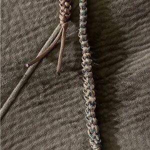 2 Paracord quick release keychains, Green/Cooper & Brown